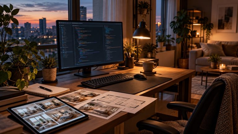 Как настроить тёмную тему редактора и выбрать квартиру для комфортной работы